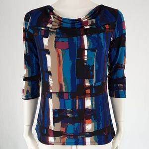 Soft Works | Drape 3/4 Sleeve Blouse Top